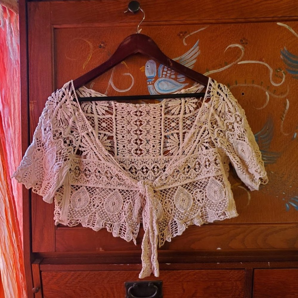 Origami, Crochet Cover Up, M